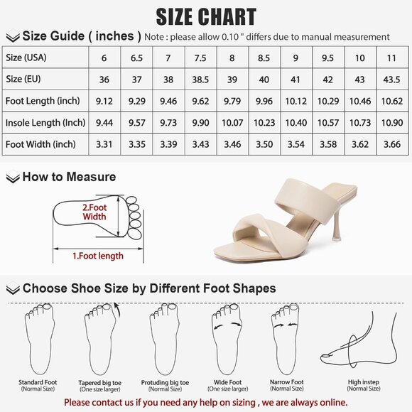 Zelaprox Women's White Faux Leather Two Straps Square Open Toe Kitten Heel Shoes - Picture 6 of 6